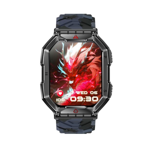 ZCWATCH V0623 OUTDOOR MİLİTARY BT CALL, PUSULA, SPOR SAĞLIK, PROFESYONEL AKILLI SAAT - Görsel 2