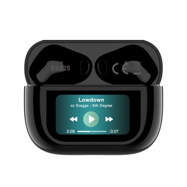 ZCWATCH E0325 ANC/ENC Aktif Gürültü Engelleme 4 Mikr. Blth 5.3 TWS, 470 mAH LCD Ekran - Görsel 2