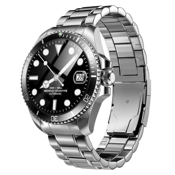 ZCWATCH V0525 316L Paslanmaz Çelik, Döner Bezel, Bt Call, Spor Sağlık, IP68 Profesyonel Akıllı Saat