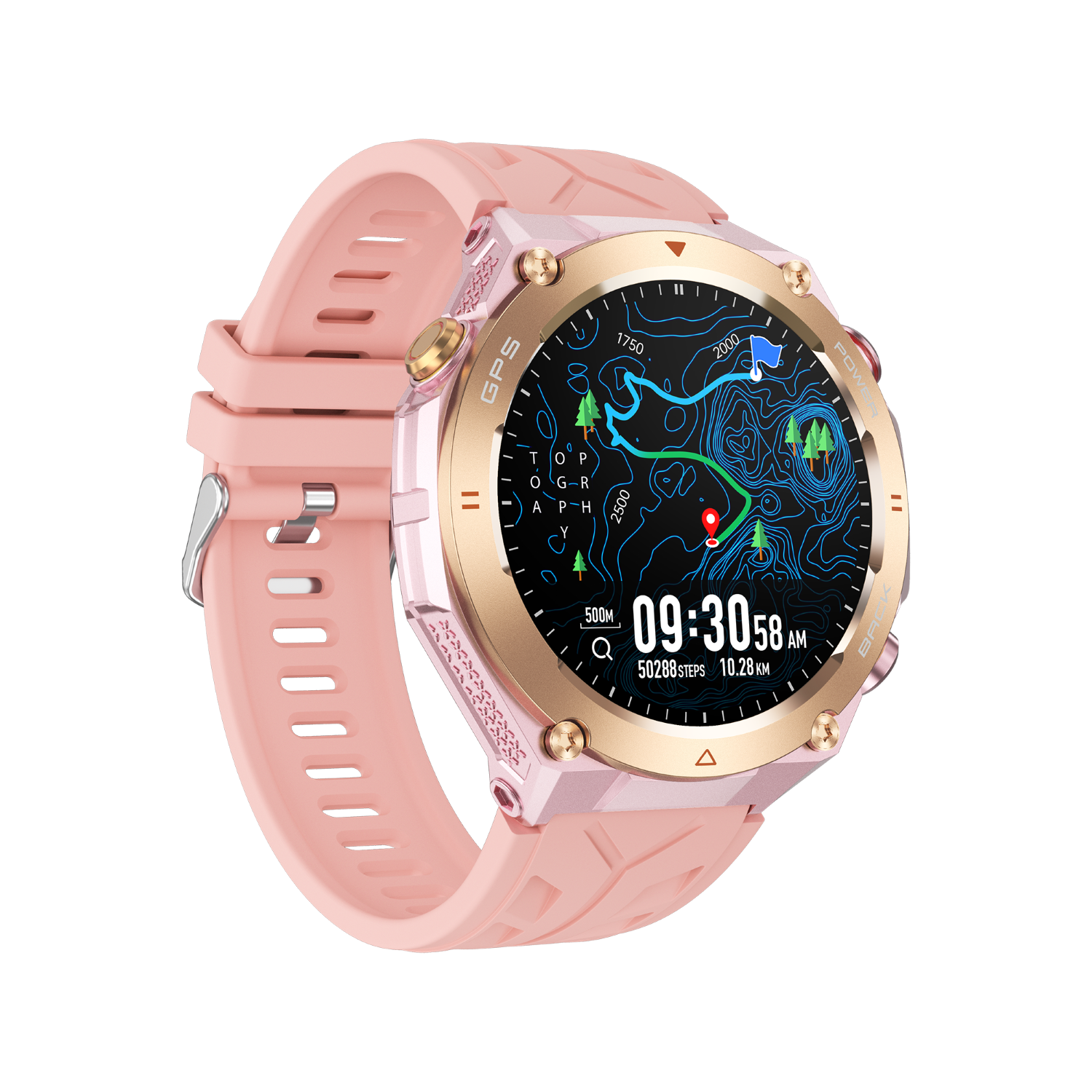 ZCWATCH V1024 GPS Outdoor Tank2, Bt Call, Spor Sağlık, 1 ATM Profesyonel Akıllı Saat - Görsel 3