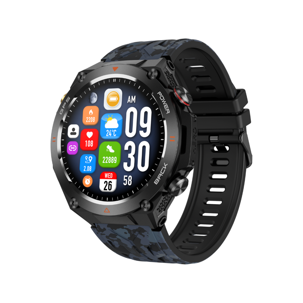ZCWATCH V1024 GPS Outdoor Tank2, Bt Call, Spor Sağlık, 1 ATM Profesyonel Akıllı Saat