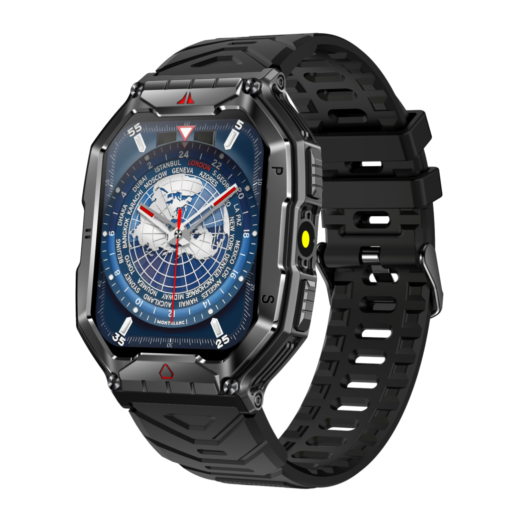 ZCWATCH V0623 Outdoor Military Bt Call, Pusula, Spor Sağlık, Profesyonel Akıllı Saat