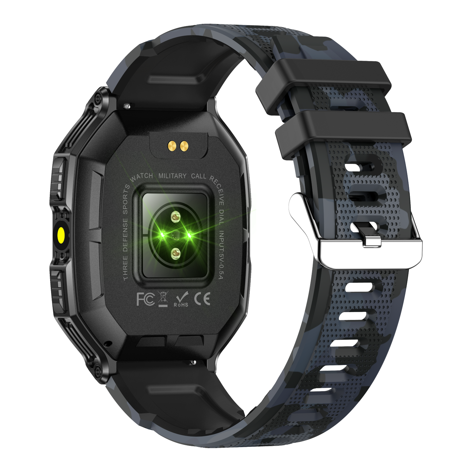 ZCWATCH V0623 OUTDOOR MİLİTARY BT CALL, PUSULA, SPOR SAĞLIK, PROFESYONEL AKILLI SAAT - Görsel 5